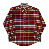 Tommy Hilfiger Checked Flannel Shirt - Large Multicoloured Cotton