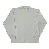 Made In USA Nike Long Sleeve T-Shirt - Large White Cotton