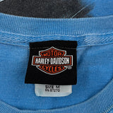 Dothan, Al Harley Davidson Graphic T-Shirt - Medium Blue Cotton