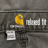 Carhartt Trousers - 38W 30L Grey Cotton