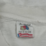 Earth Day Fruit Of The Loom Graphic T-Shirt - Large White Cotton