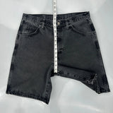 Wrangler Denim Shorts - 32W 9L Grey Cotton