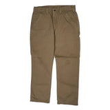 Carhartt Carpenter Trousers - 34W 30L Khaki Cotton