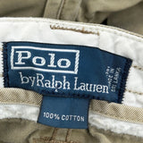 Polo By Ralph Lauren Cargo Shorts - 40W 11L Khaki Cotton