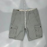 Levis Cargo Shorts - 34W 11L Grey Cotton