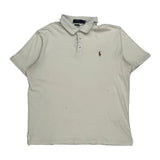Polo By Ralph Lauren Polo Shirt - Large White Cotton