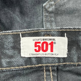 501 Levis Jeans - 36W 30L Gray Denim