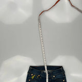 True Religion Contrast Stitch Jeans - 28W US 2 Blue Cotton