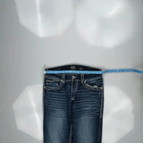 Buckle Black Boot Cut Jeans - 32W 36L Dark Wash Denim