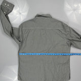 Levis Striped Shirt - XL Grey Cotton