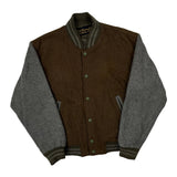 Unbranded Varsity Jacket - Medium Brown Wool