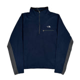 The North Face Fleece - Large Navy Polyester