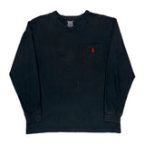 Polo By Ralph Lauren Long Sleeve T-Shirt - Medium Black Cotton