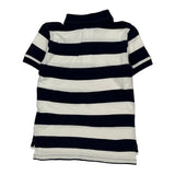 Age 6 Polo By Ralph Lauren Striped Polo Shirt - XS Black & White Cotton