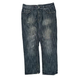 Request Jeans Studded Jeans - 36W 30L Gray Cotton Blend