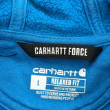 Carhartt Hoodie - Large Blue Cotton