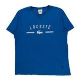 Lacoste T-Shirt - XL Blue Cotton