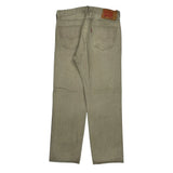 501 Levis Jeans - 33W 30L Beige Cotton