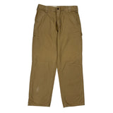 Carhartt Double Knee Carpenter Pants - 33W 30L Khaki Cotton