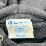 Reverse Weave Champion Hoodie - Large Gray Cotton