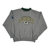 Green Bay Packers Lee Sport Nfl Sweatshirt - Large Gray Polyester Blend