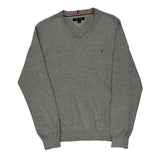 Tommy Hilfiger Jumper - Large Grey Cotton