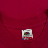 Blank Fruit Of The Loom Single Stitch T-Shirt - XL Red Cotton