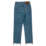 501 Levis Jeans - 25W UK 6 Light Wash Cotton