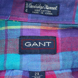 Gant Checked Flannel Shirt - 2XL Multicoloured Cotton