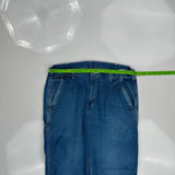 Dungaree Fit Carhartt Double Knee Carpenter Pants - 36W 32L Blue Cotton