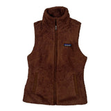 Patagonia Fleece Vest - XS Brown Polyester