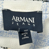 Armani Jeans Checked Shirt - Medium Black Cotton