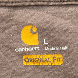 Carhartt T-Shirt - Large Brown Cotton