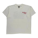 Single Stitch Falcon Food Drive '96 Fruit Of The Loom Graphic T-Shirt - XL White Cotton Blend