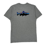 Responsibili-Tee Patagonia T-Shirt - Large Gray Cotton Blend