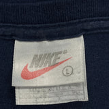 Made In USA Nike T-Shirt - Large Blue Cotton