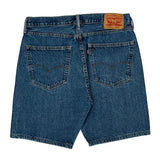 505 Levis Denim Shorts - 35W 8L Blue Cotton