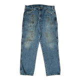 Dickies Double Knee Carpenter Jeans - 38W 30L Blue Cotton