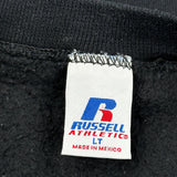 Russell Athletic Sweatshirt - Large Black Cotton Blend
