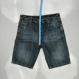 Unbranded Denim Shorts - 34W 11L Blue Denim
