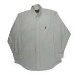 Ralph Lauren Checked Shirt - Large White Cotton