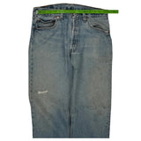501 Levis Jeans - 32W 30L Light Wash Denim
