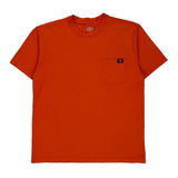 Pocket Dickies T-Shirt - Large Orange Cotton