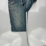 Southpole Baggy Denim Shorts - 30W 13L Blue Denim
