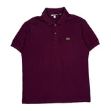 Lacoste Polo Shirt - Large Purple Cotton