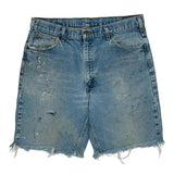 Carhartt Denim Shorts - 36W 9L Light Wash Denim