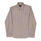 Ralph Lauren Striped Shirt - Large Red Cotton
