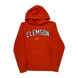 Clemson Nike College Hoodie - Medium Orange Cotton