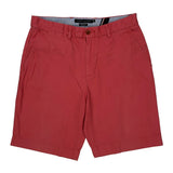 Tommy Hilfiger Chino Shorts - 32W 9L Red Cotton