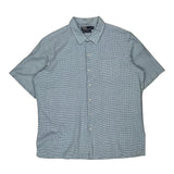 Polo By Ralph Lauren Checked Short Sleeve Shirt - XL Blue Cotton